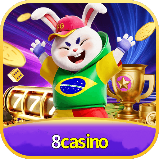 Imagem promocional da 8casino mostrando a plataforma e suas vantagens